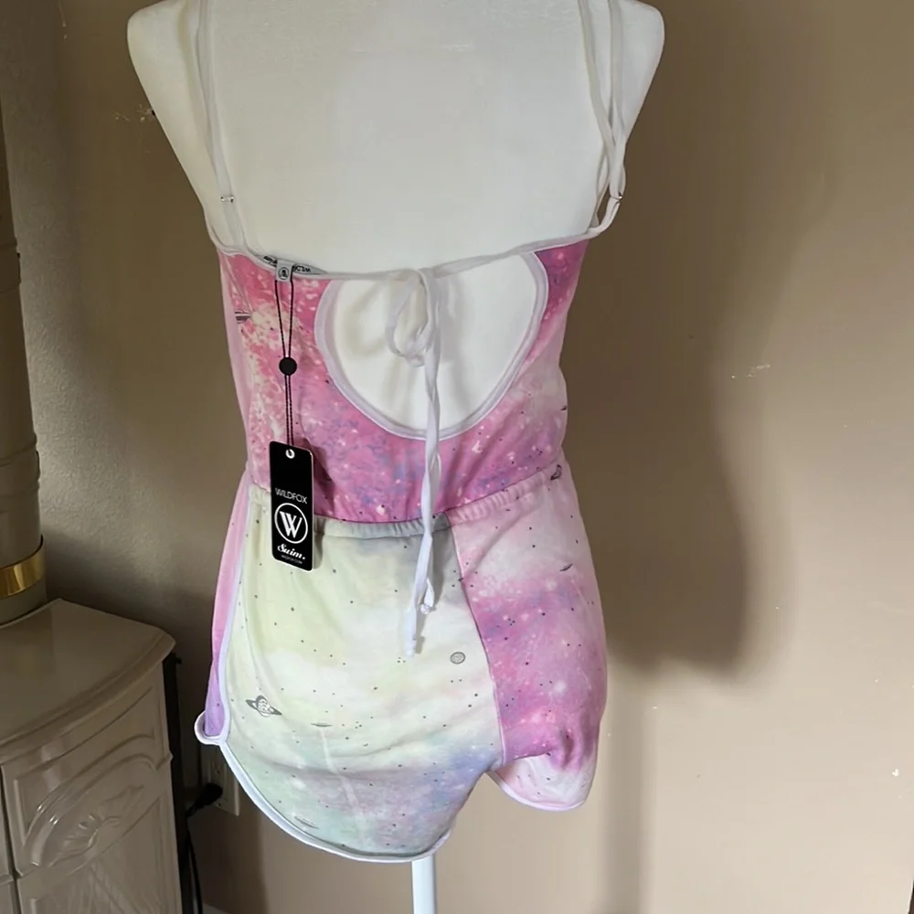 Wildfox NWT Space Cadet Swim Collection Terry Romper